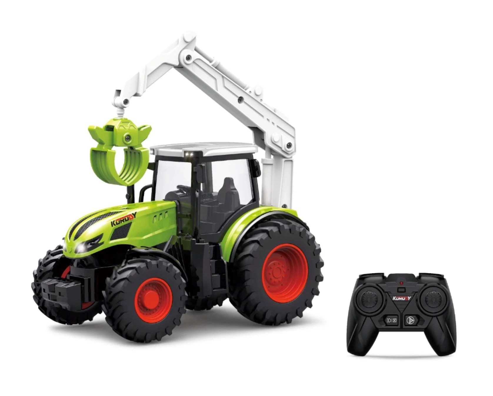 image for Masina cu telecomanda Essa Toys Tractor cu dispozitiv de apucare si lumini, 1:24 foto