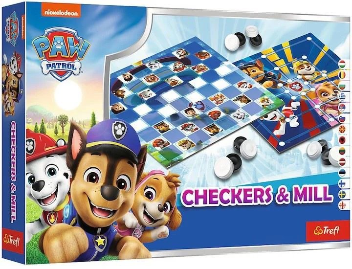 image for Настольная игра Trefl Шашки и Мельница Paw Patrol foto