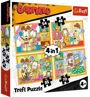 Puzzle Trefl 4 in 1 Garfield loves lasagna foto