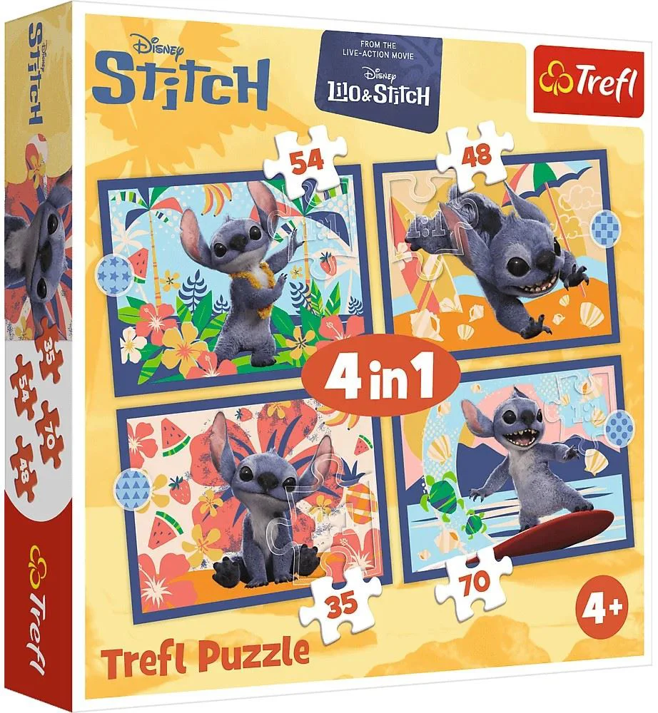 Puzzle Trefl 4 in 1 Holidays in Hawaii foto