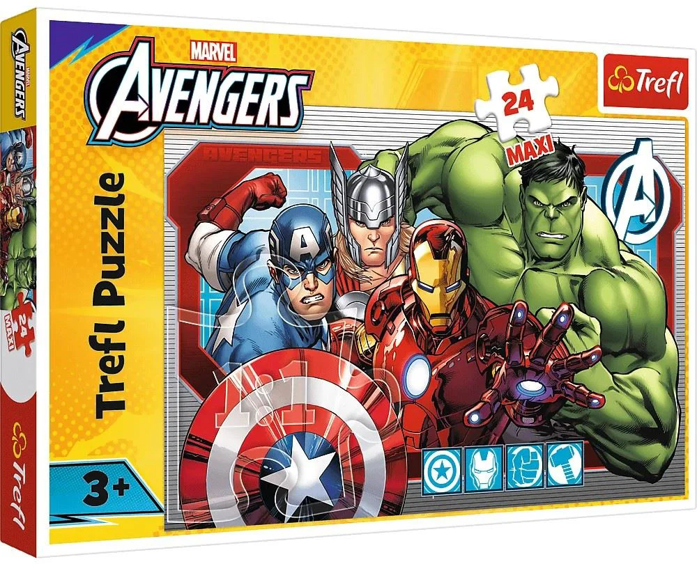 Puzzle Trefl Always just Disney Marvel, 24 Maxi piese foto