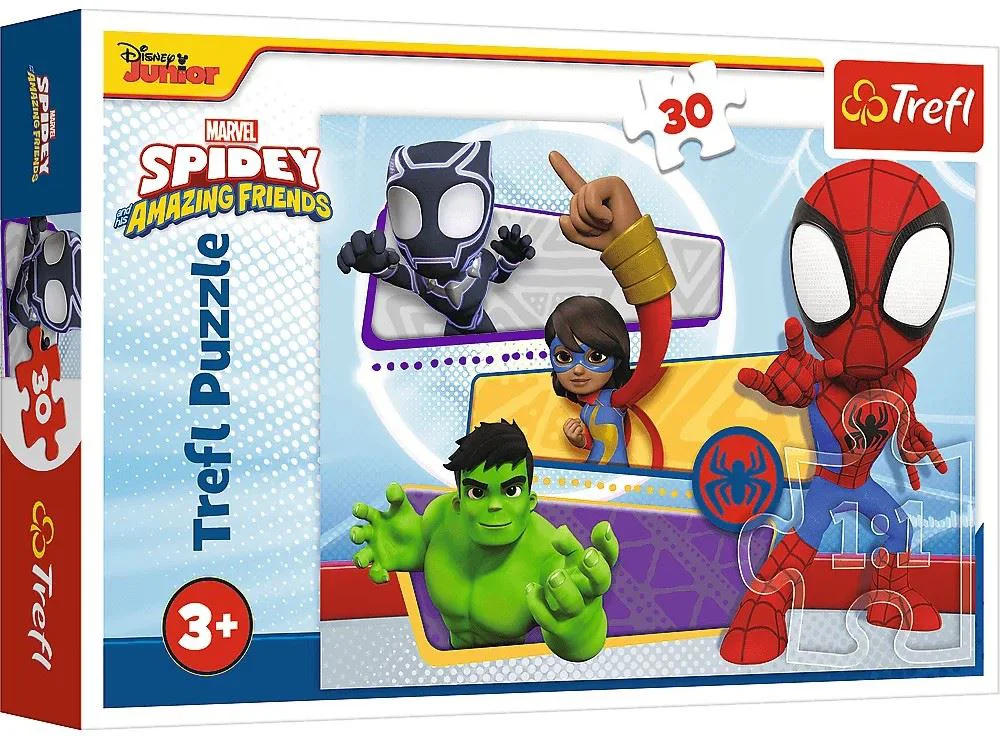 image for Puzzle Trefl Brave Spidey and his Amazing Friends, 30 el. foto