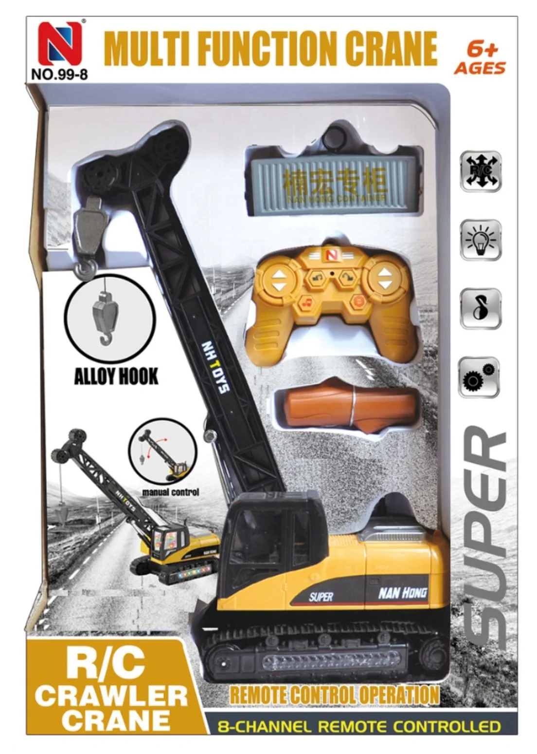 image for Masina cu telecomanda Essa Toys Macara multifunctionala cu sunete si lumini foto