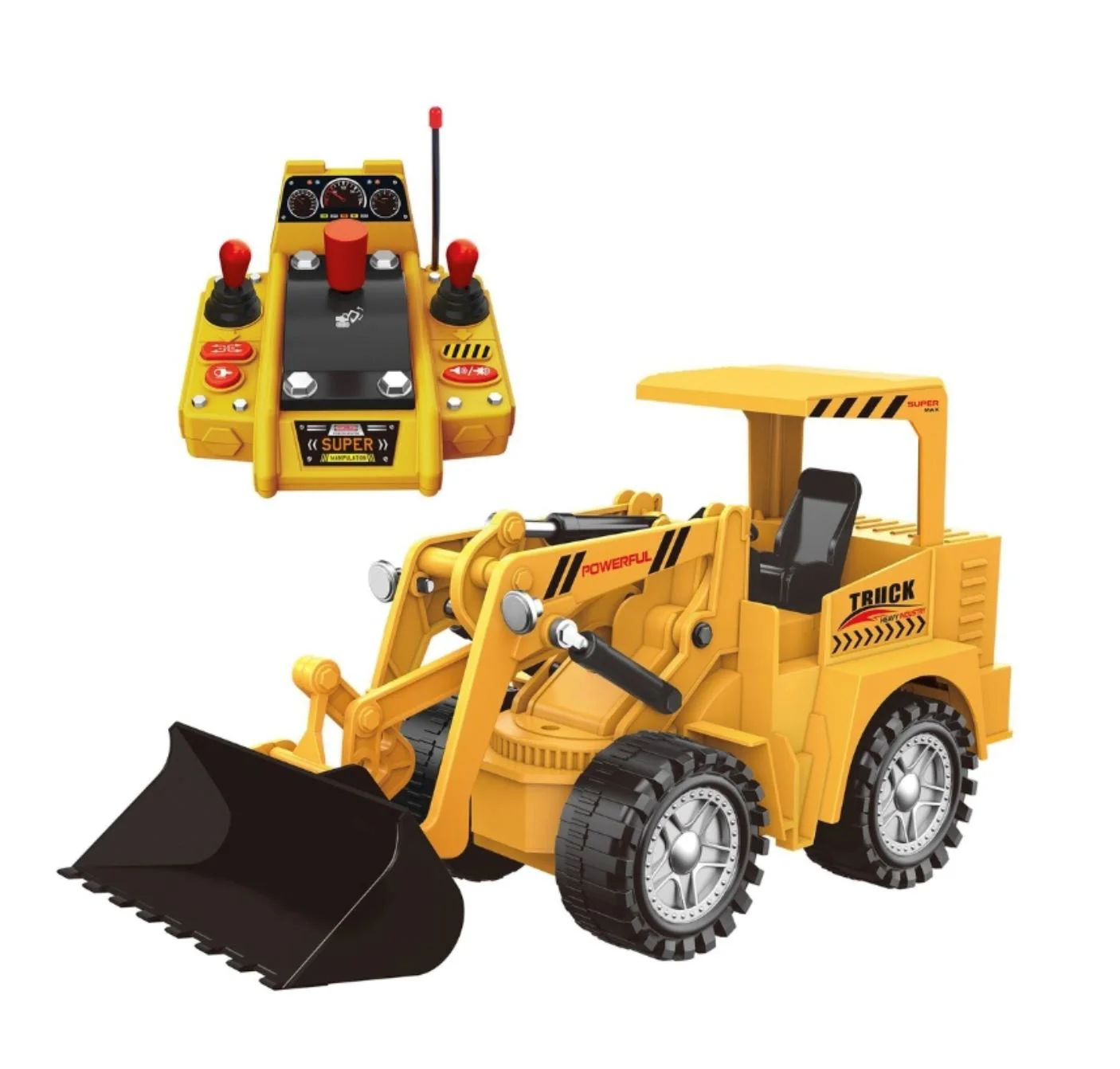 image for Masina cu telecomanda Essa Toys Buldozer cu lumini si functii interactive foto