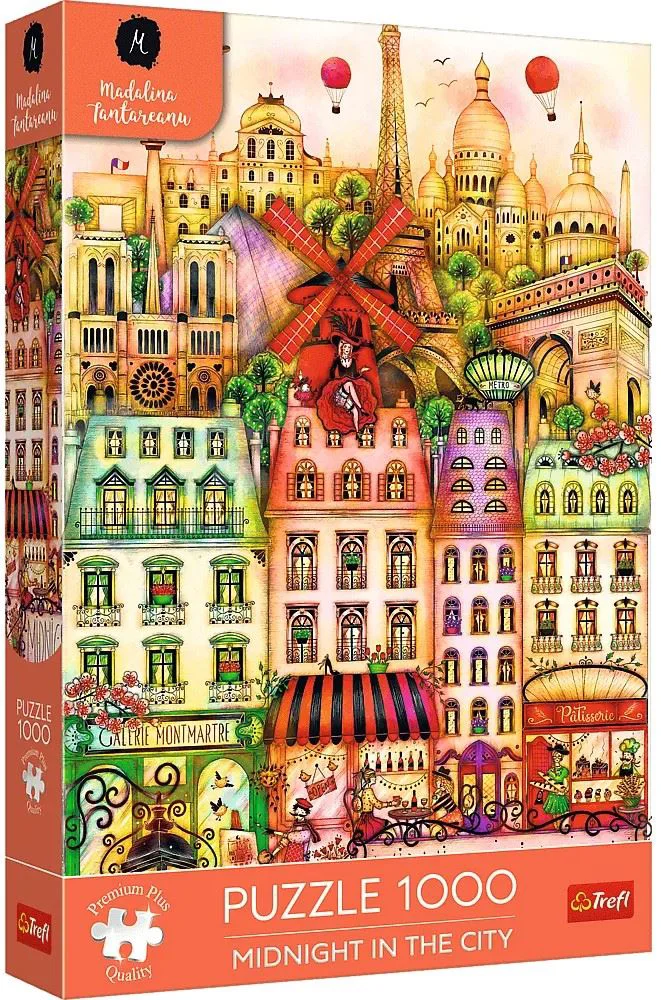 Puzzle Trefl Premium Plus Midnight in Paris / Madalina Tantareanu, 1000 el. foto
