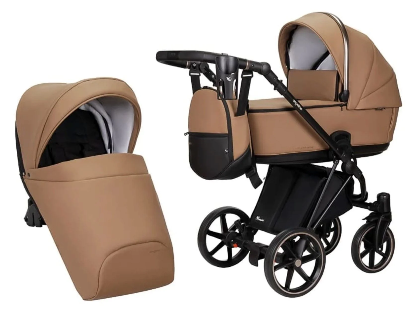 image for Carucior 2 in 1 Angelina Enigma Premium Eco Maro foto