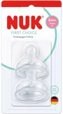 Силиконовая соска NUK First Choice, быстрый поток XL (6+ мес.), 2 шт. foto