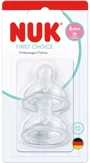 Tetina din silicon NUK First Choice, flux rapid (6+ luni), 2 buc. foto
