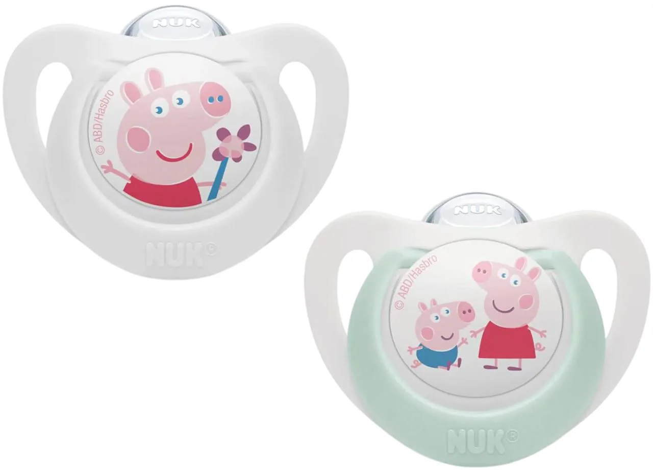 image for Силиконовая пустышка NUK Peppa (6-18 мес.), 2 шт. foto