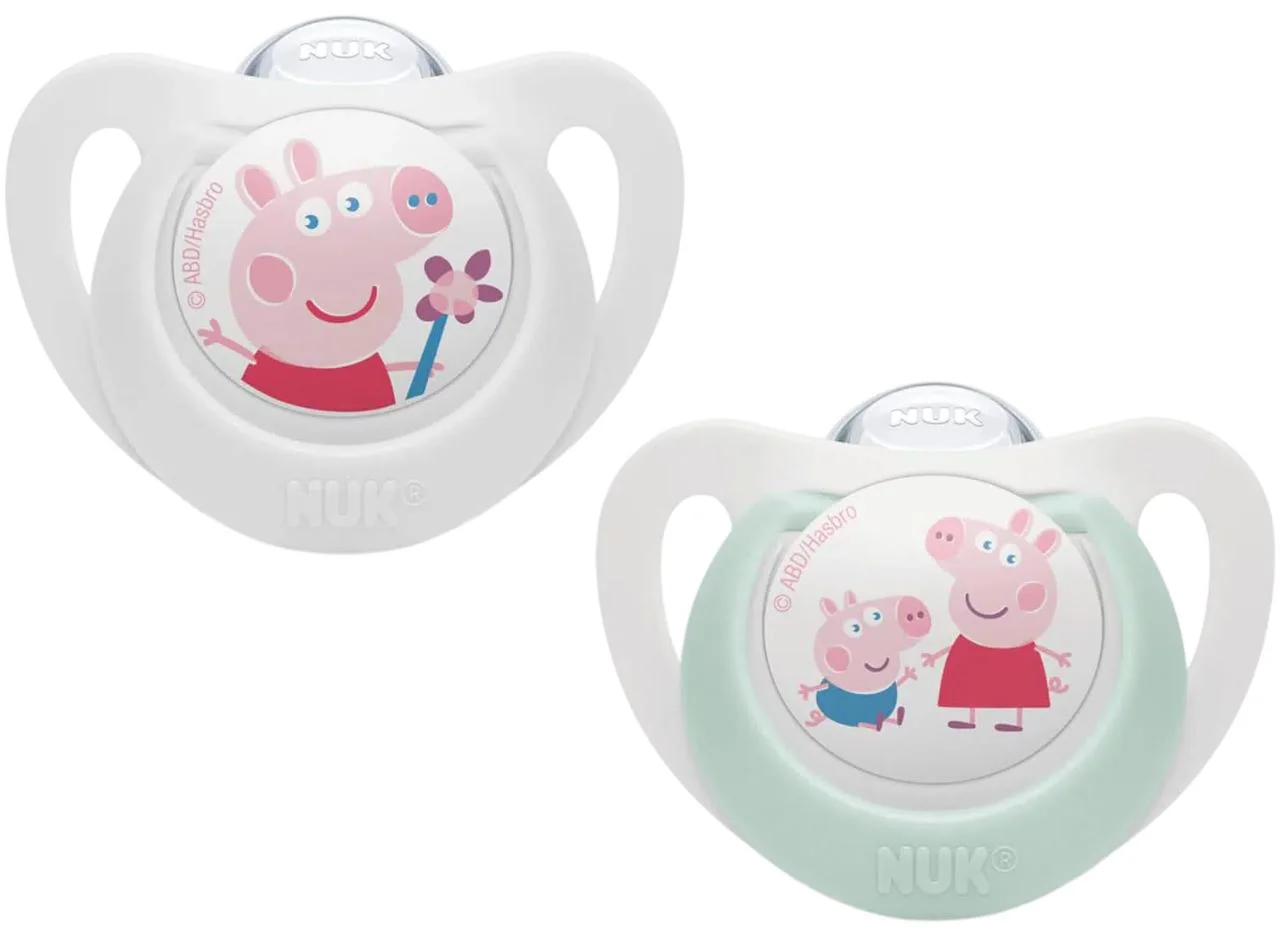 image for Силиконовая пустышка NUK Peppa (18-36 мес.), 2 шт. foto