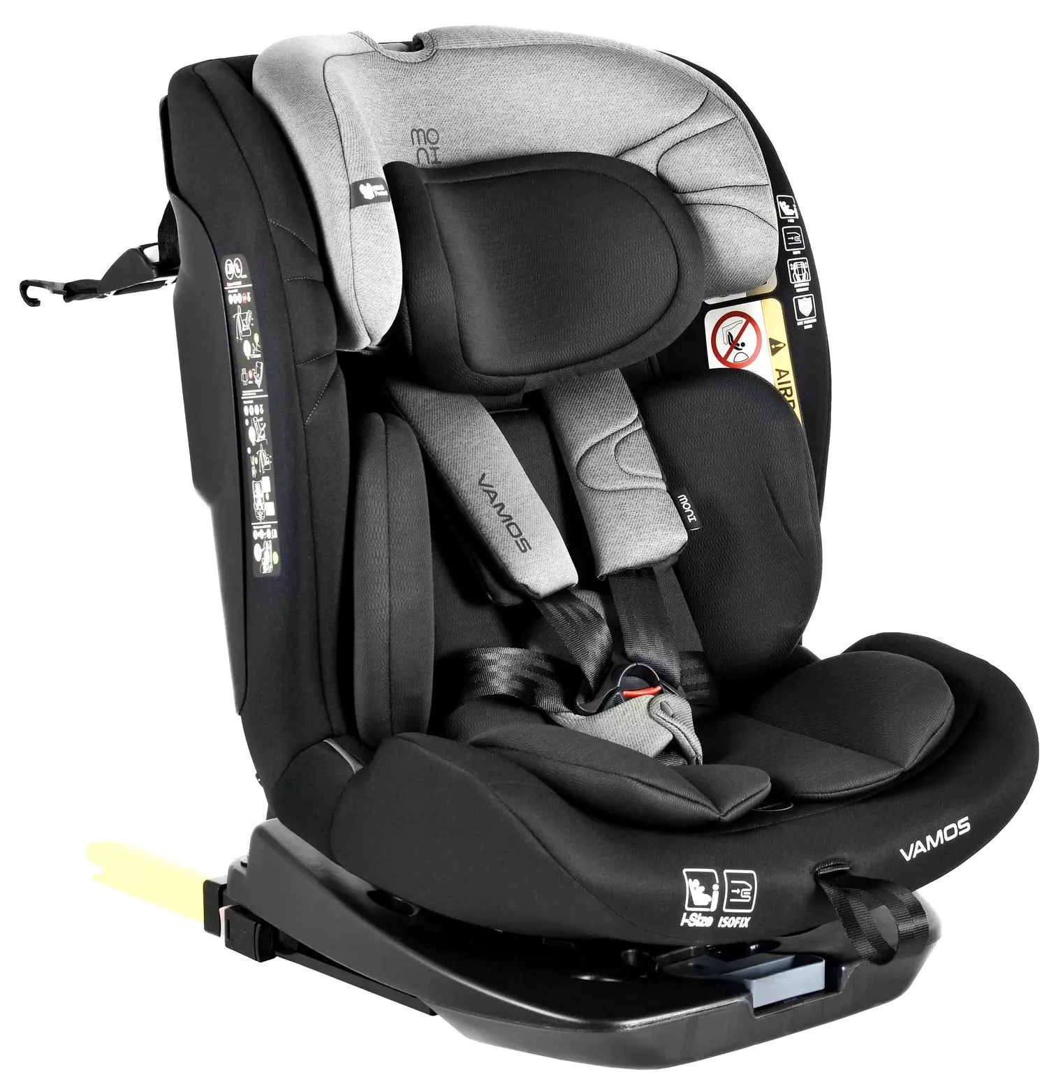 Scaun auto Moni Isofix Vamos, 0-36 kg (i-Size) Gri foto