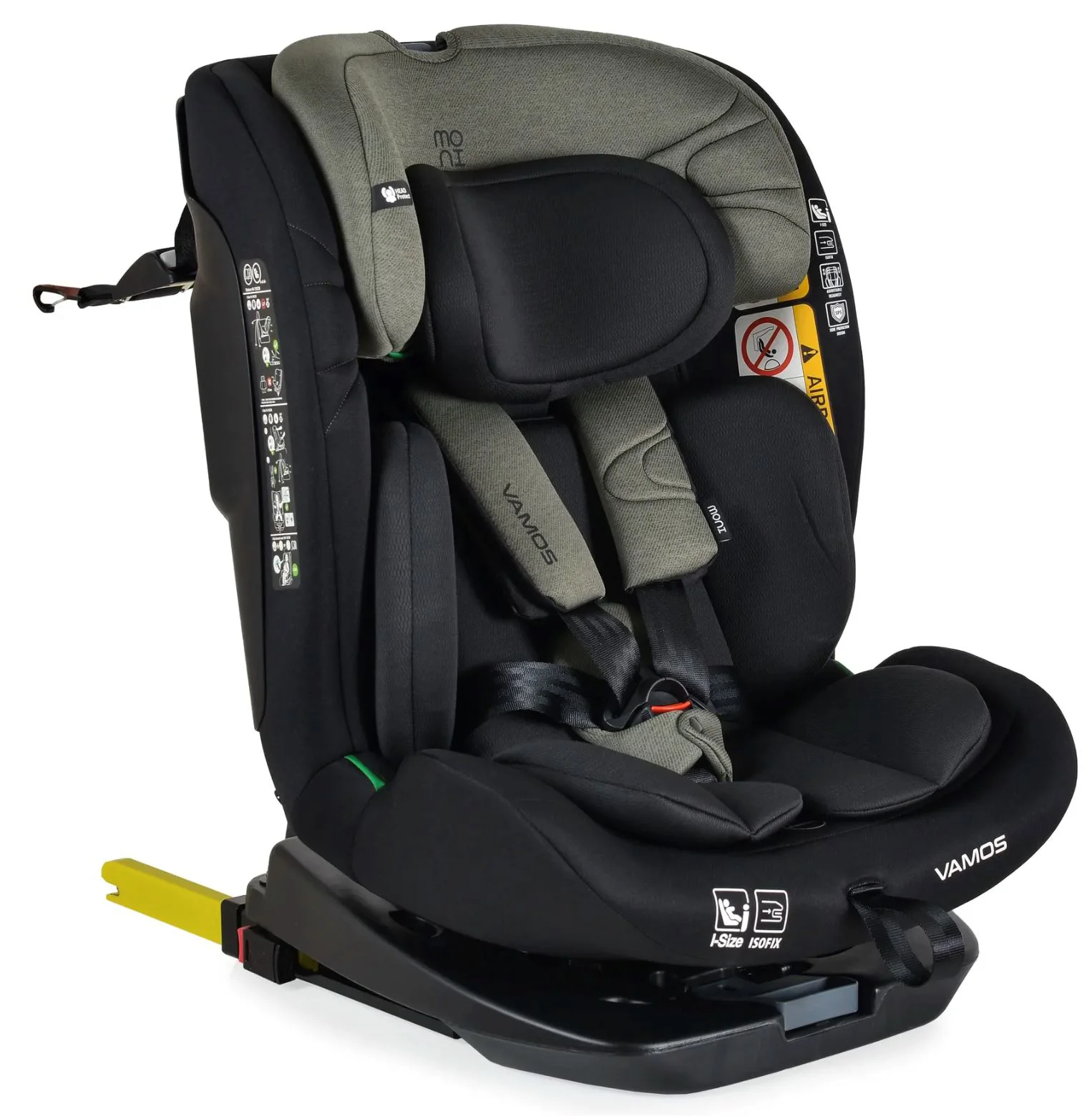 Scaun auto Moni Isofix Vamos, 0-36 kg, Verde foto