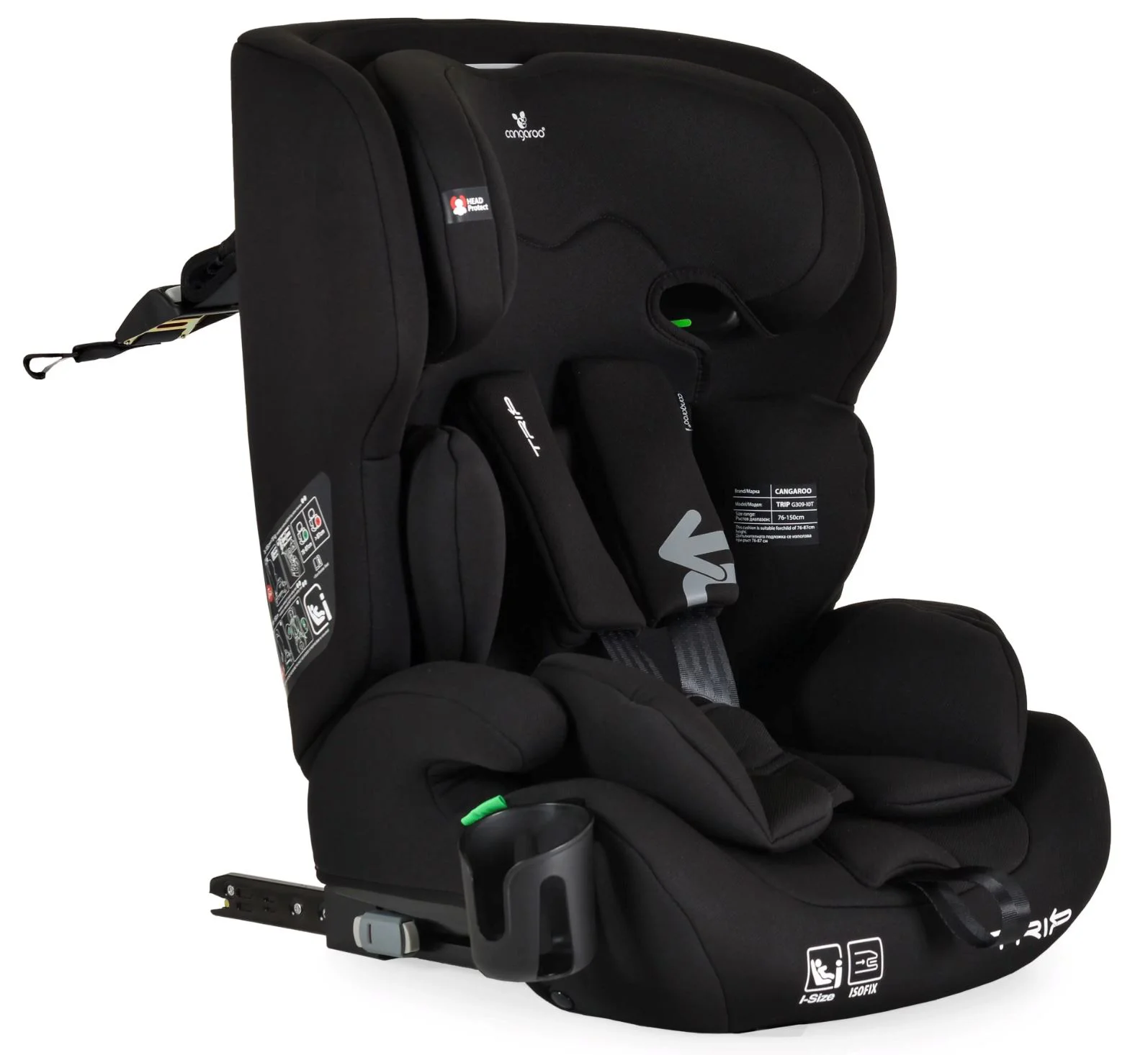 image for Автокресло Moni Isofix Trip, 9-36 кг, Черное foto