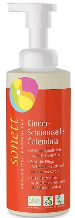 image for Sapun lichid Sonett ecologic spumant cu galbenele pentru copii, 200 ml foto