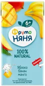 Сок ФрутоНяня яблочно-бананово-манговый (6+ мес.), 200 мл foto