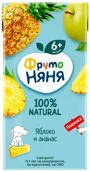 Сок ФрутоНяня яблочно-ананасовый (6+ мес.), 200 мл foto