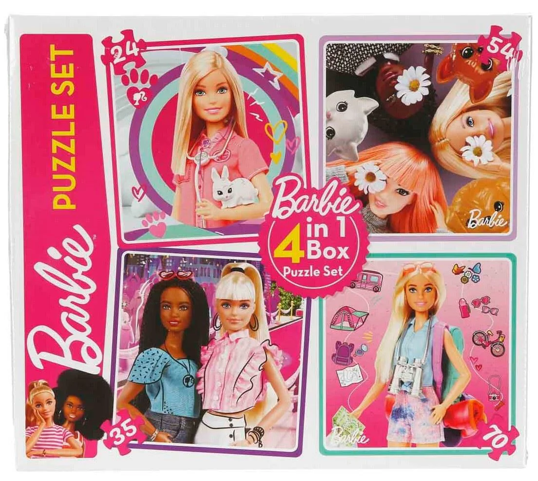 image for Puzzle Barbie 4 in 1 foto