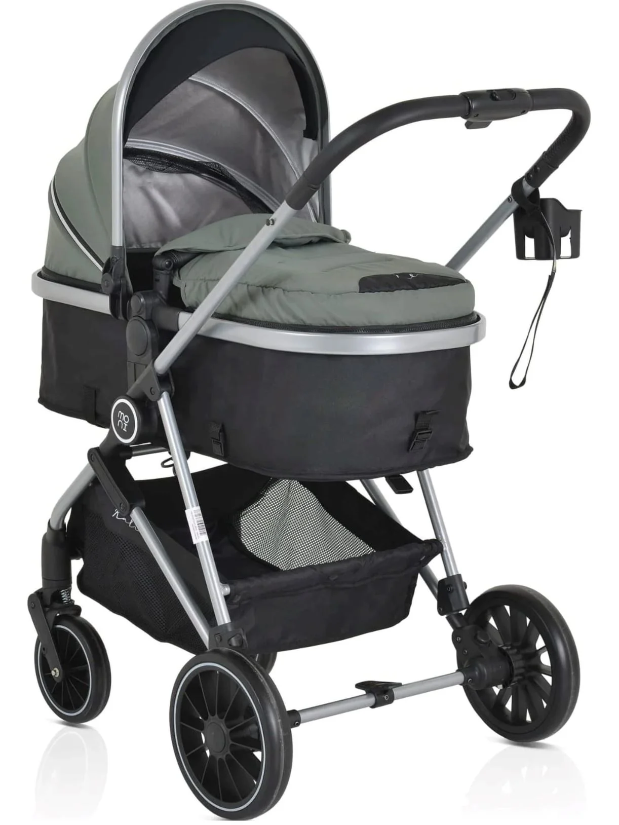 image for Carucior transformabil 2 in 1 Moni Kali Olive Green foto