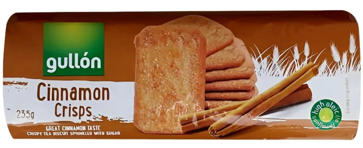 image for Печенье Gullon Cinnamon Crisps с корицей, 235 г foto