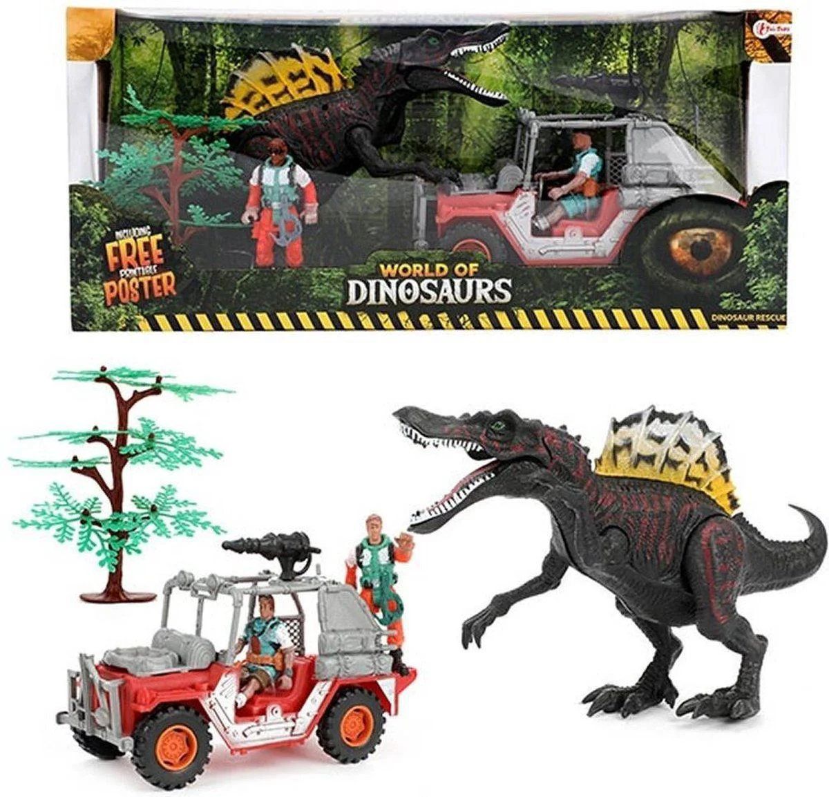 image for Игровой набор Toi-Toys Мир динозавров: динозавр с джипом foto