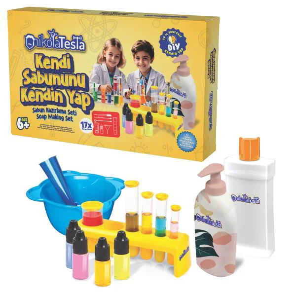 image for Set de joaca: Fabrica DIY de sapun lichid Play Toys Nikola Tesla foto