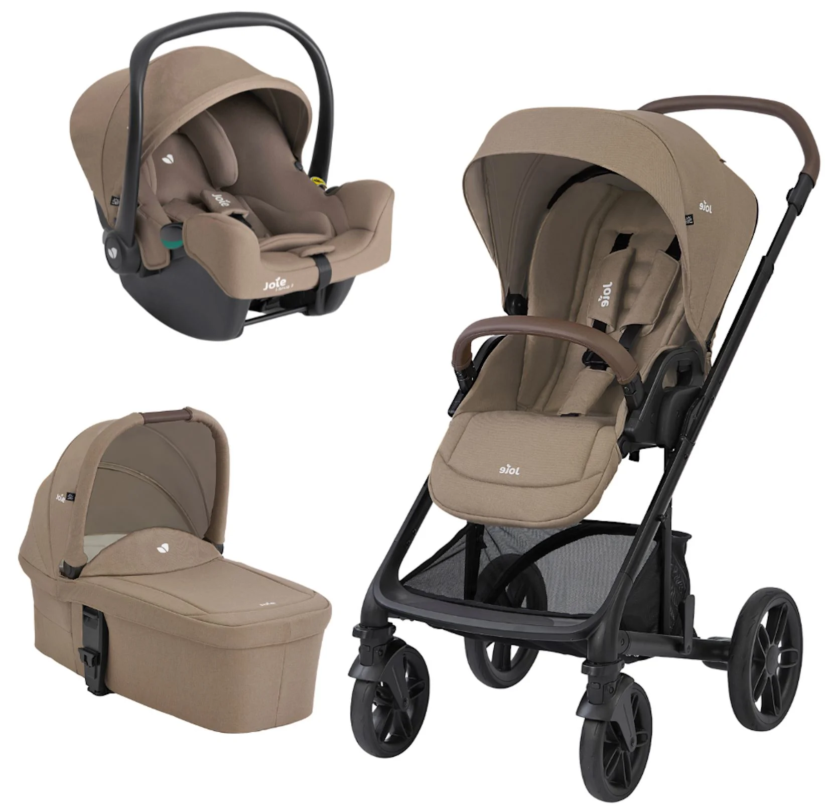 image for Carucior multifunctional 3 in 1 Joie Chrome 2 Cashew foto