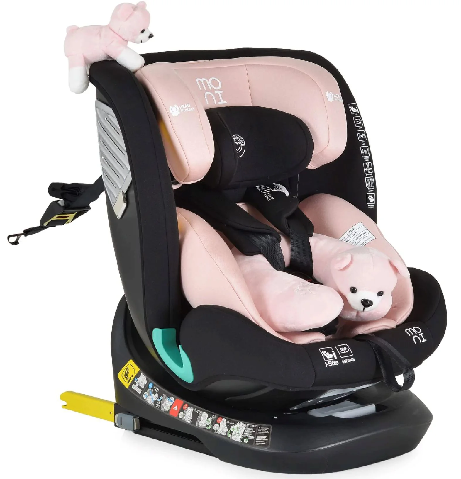 image for Автокресло Moni Serengeti Isofix, Розовый foto