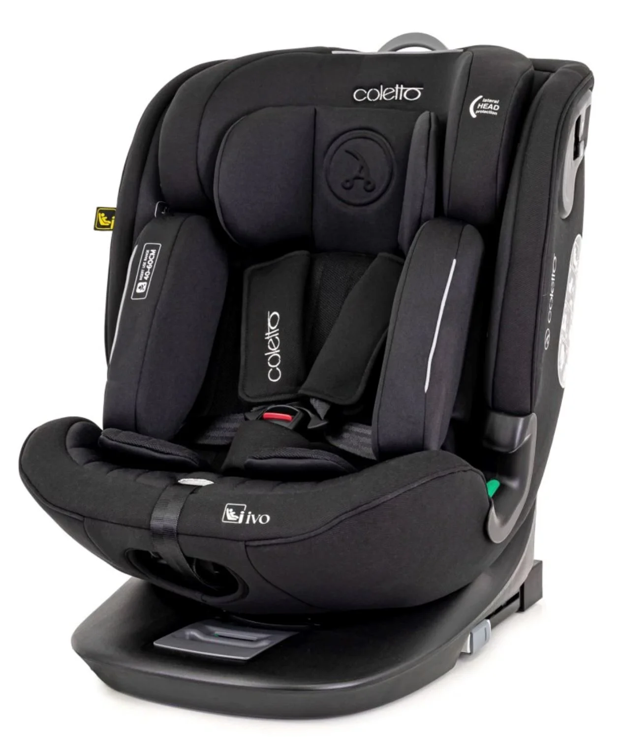 Scaun auto rotativ Coletto Ivo, 0-36 kg, Negru foto