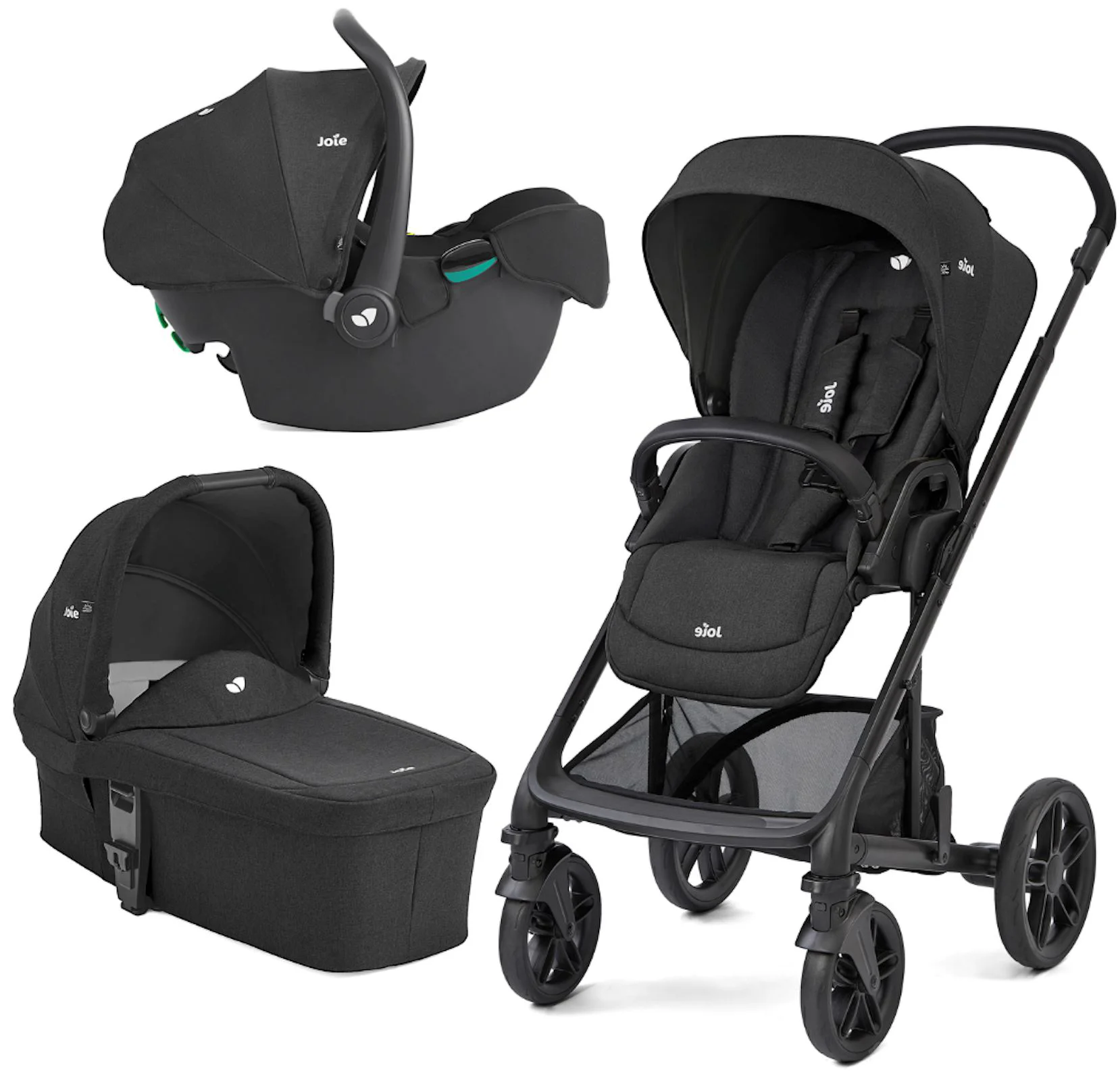 image for Carucior multifunctional 3 in 1 Joie Chrome 2 Raven foto