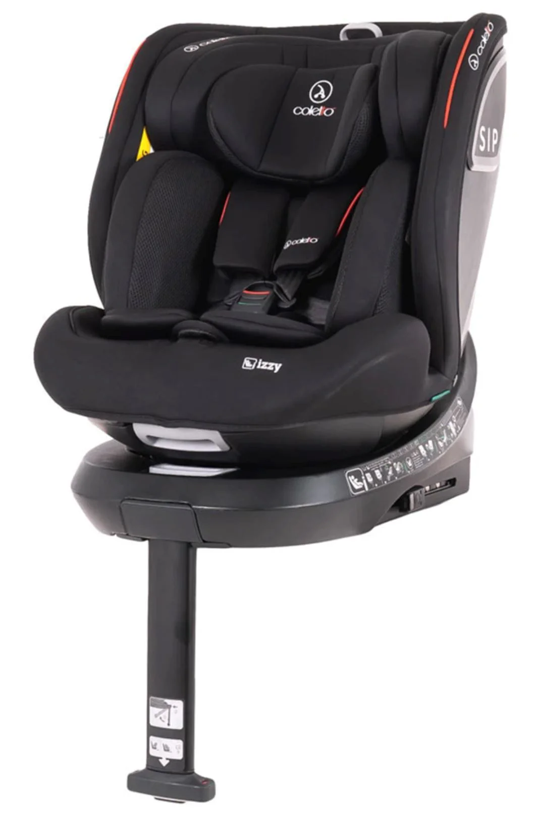 Scaun auto Coletto Isofix Izzy Black, 0-36 kg Negru foto
