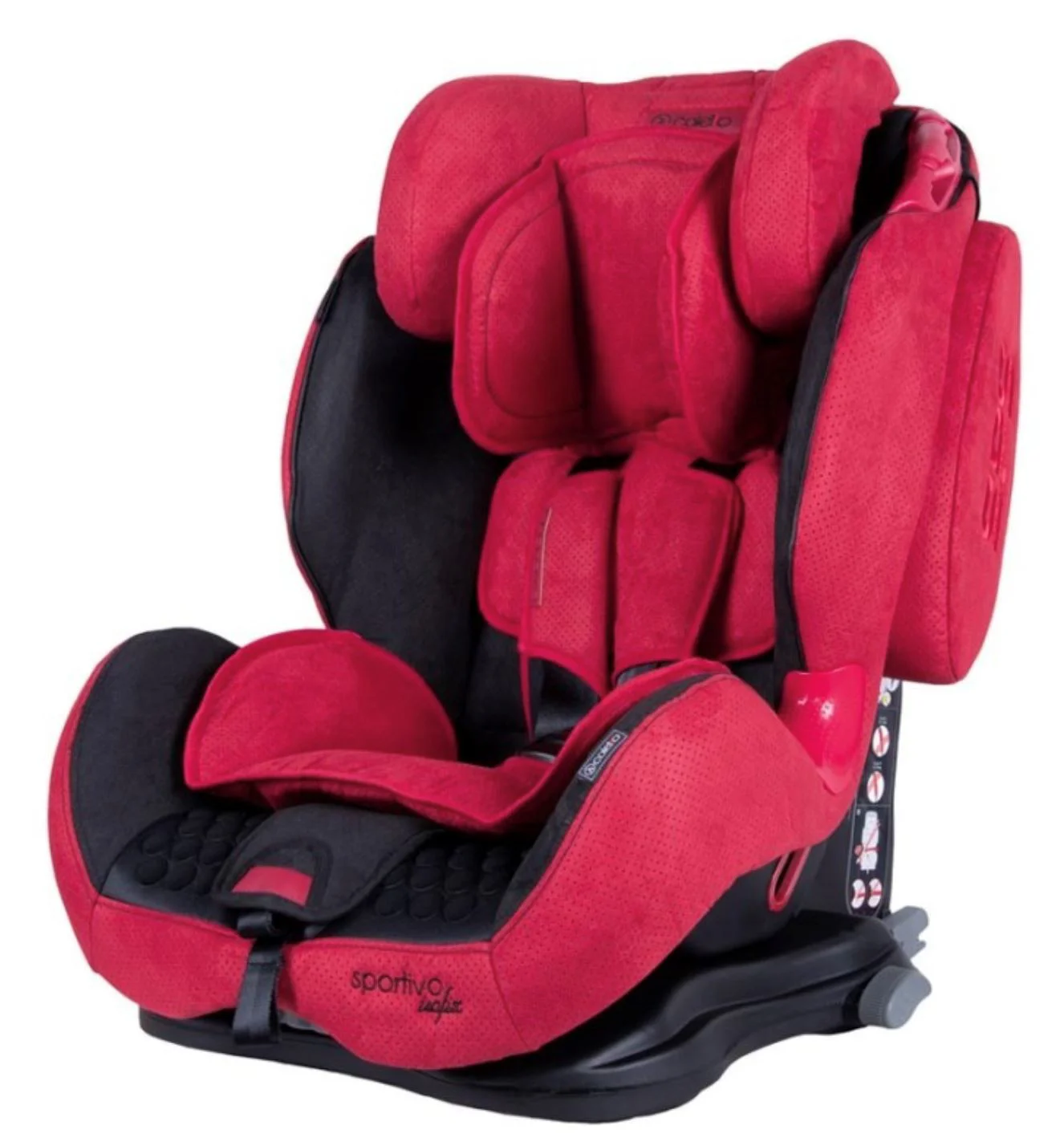 Scaun auto Coletto Isofix Sportivo, 9-36 kg, Rosu foto