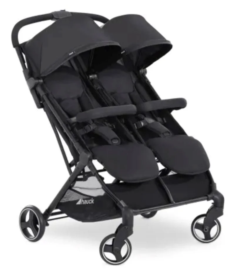 image for Детская прогулочная коляска для двойни Hauck Swift X Duo Черная foto