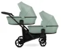 Carucior pentru gemeni 2 in 1 Kunert Brav Duo Eco Menta foto