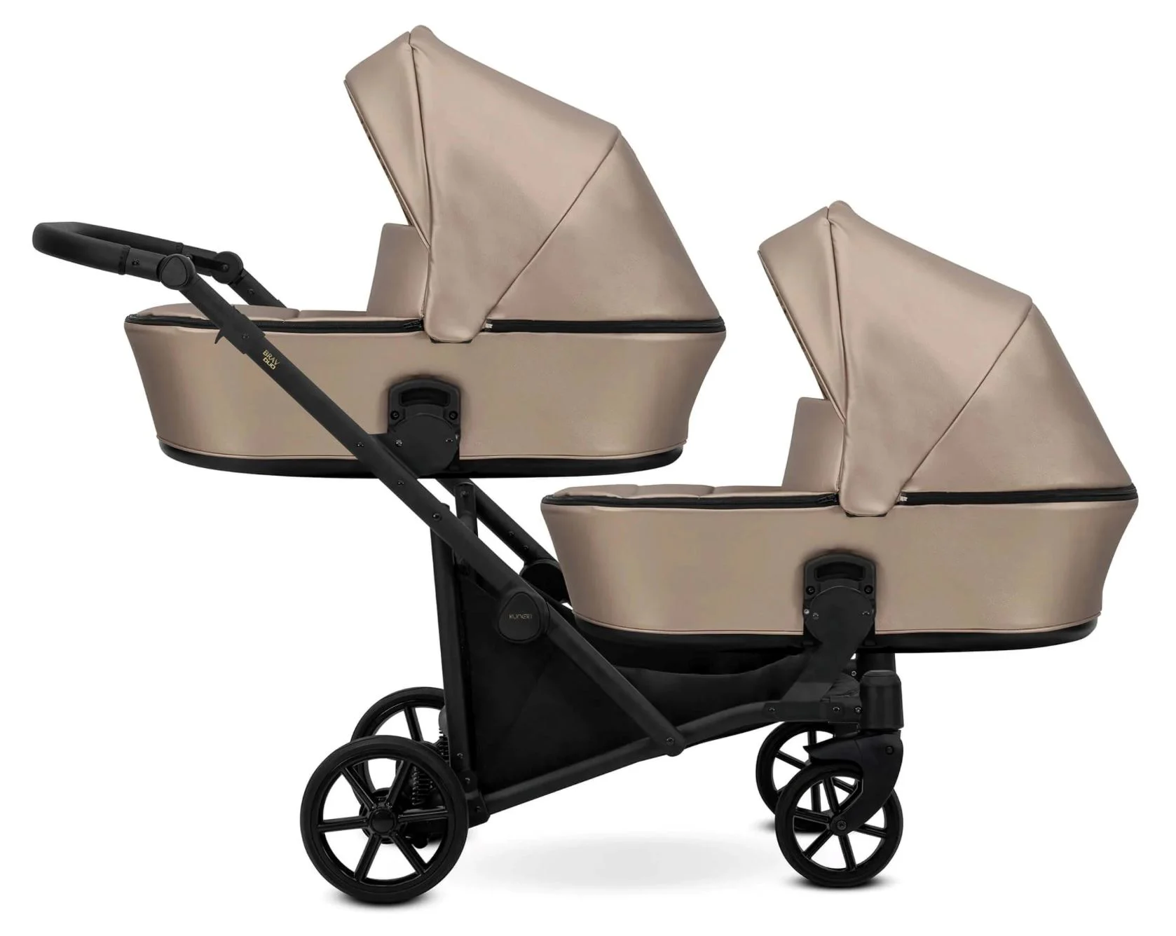 image for Коляска для двойни 2 в 1 Kunert Brav Duo Eco Капучино foto