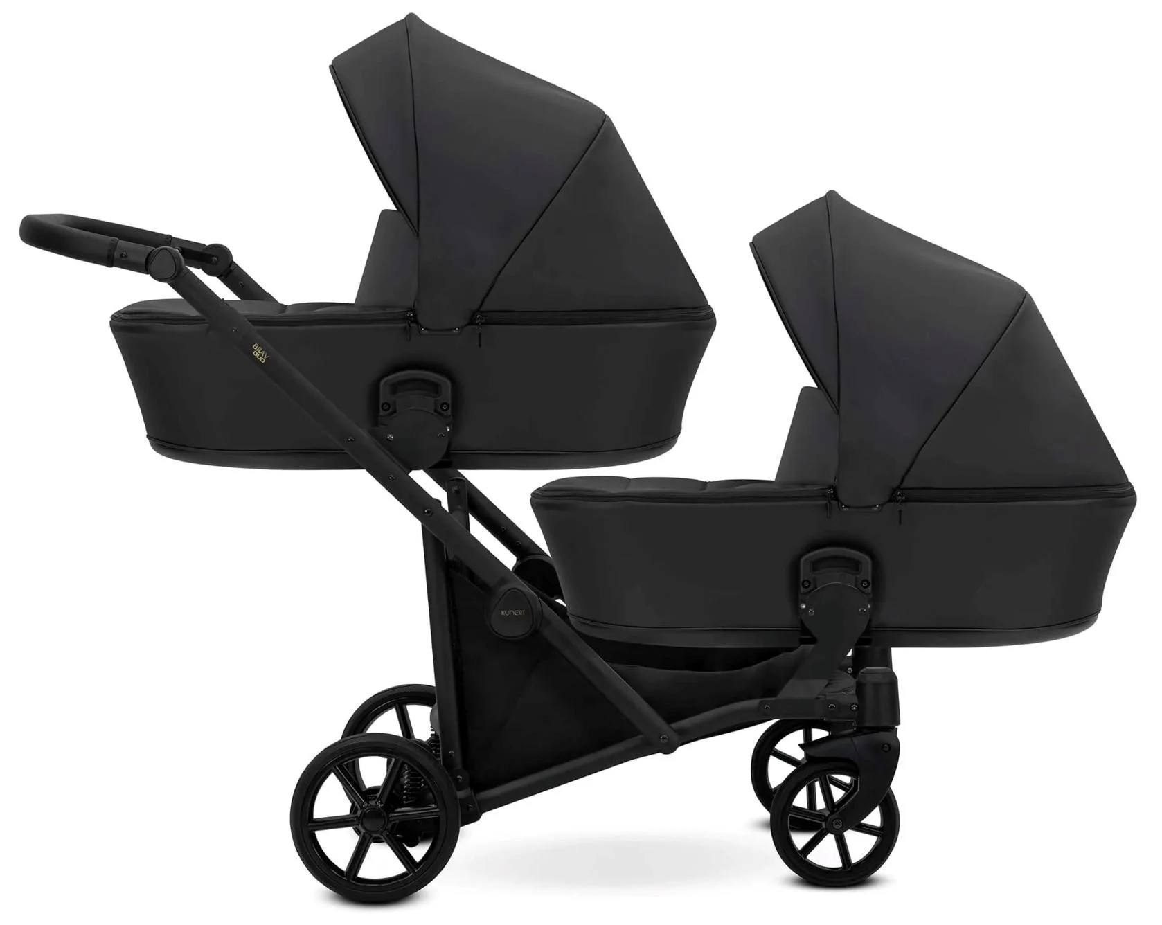 image for Коляска для двойни 2 в 1 Kunert Brav Duo Eco Черная foto