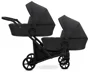 Carucior pentru gemeni 2 in 1  Kunert Brav Duo Eco Negru foto