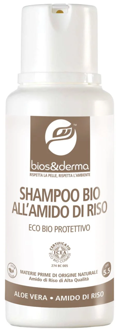 image for Sampon Bio Bios&Derma cu amidon de orez, 250 ml foto