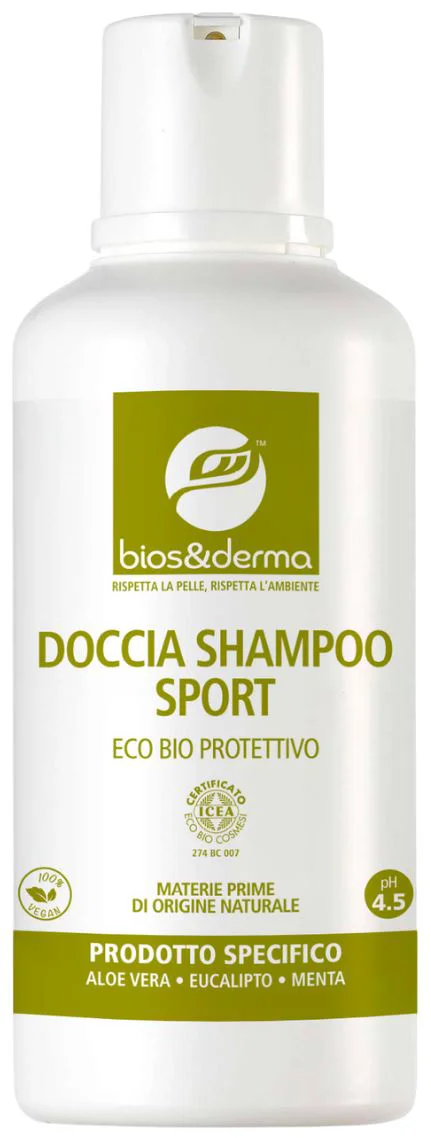 image for Sampon de dus Eco Bios&Derma pentru sportivi, 500 ml foto