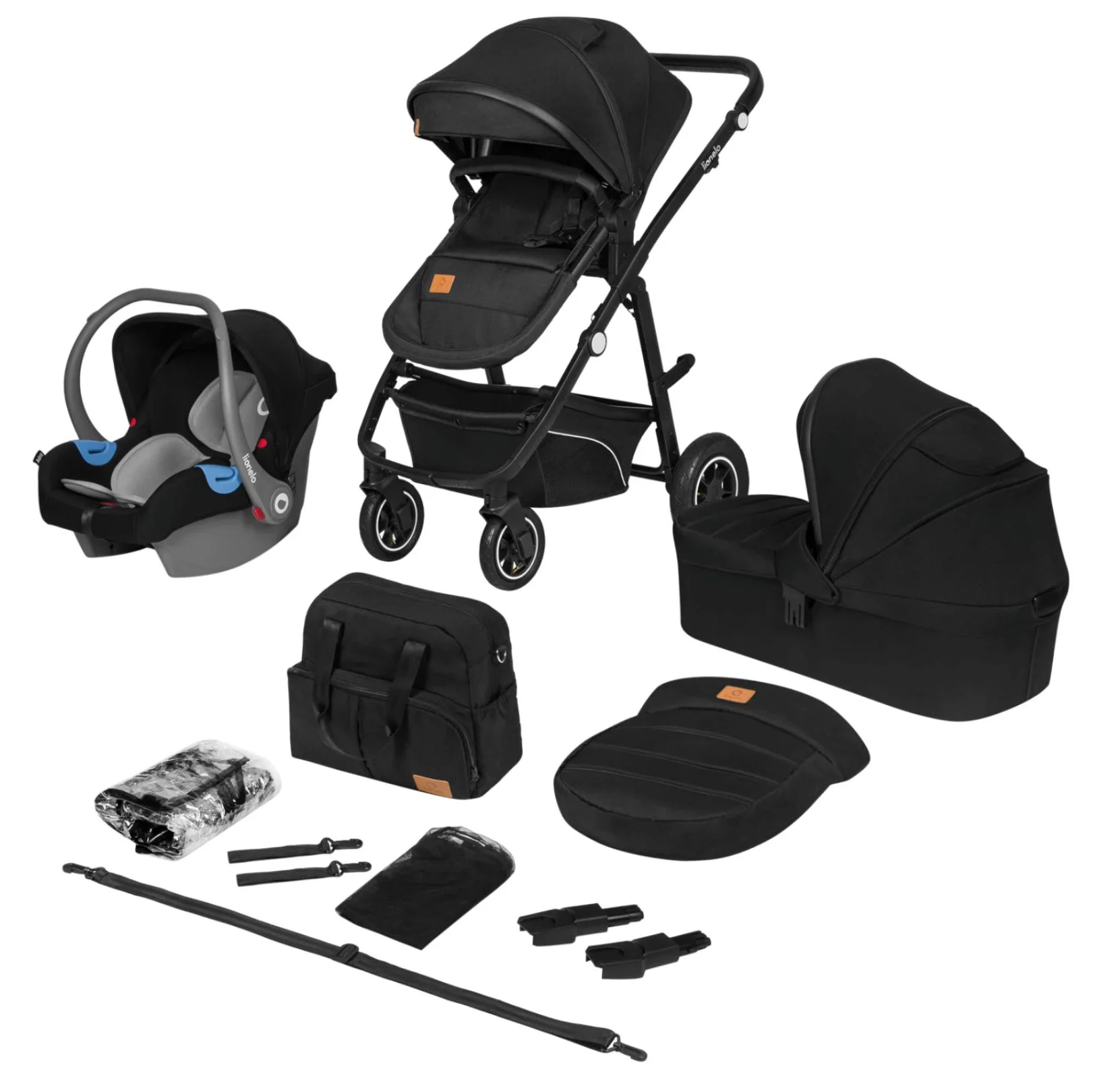 image for Carucior 3 in 1 Lionelo Bianka Black Onyx foto