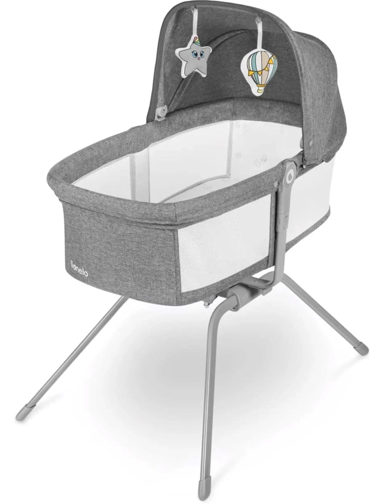 image for Patuc co-sleeper Lionelo Malin Concrete Gri foto
