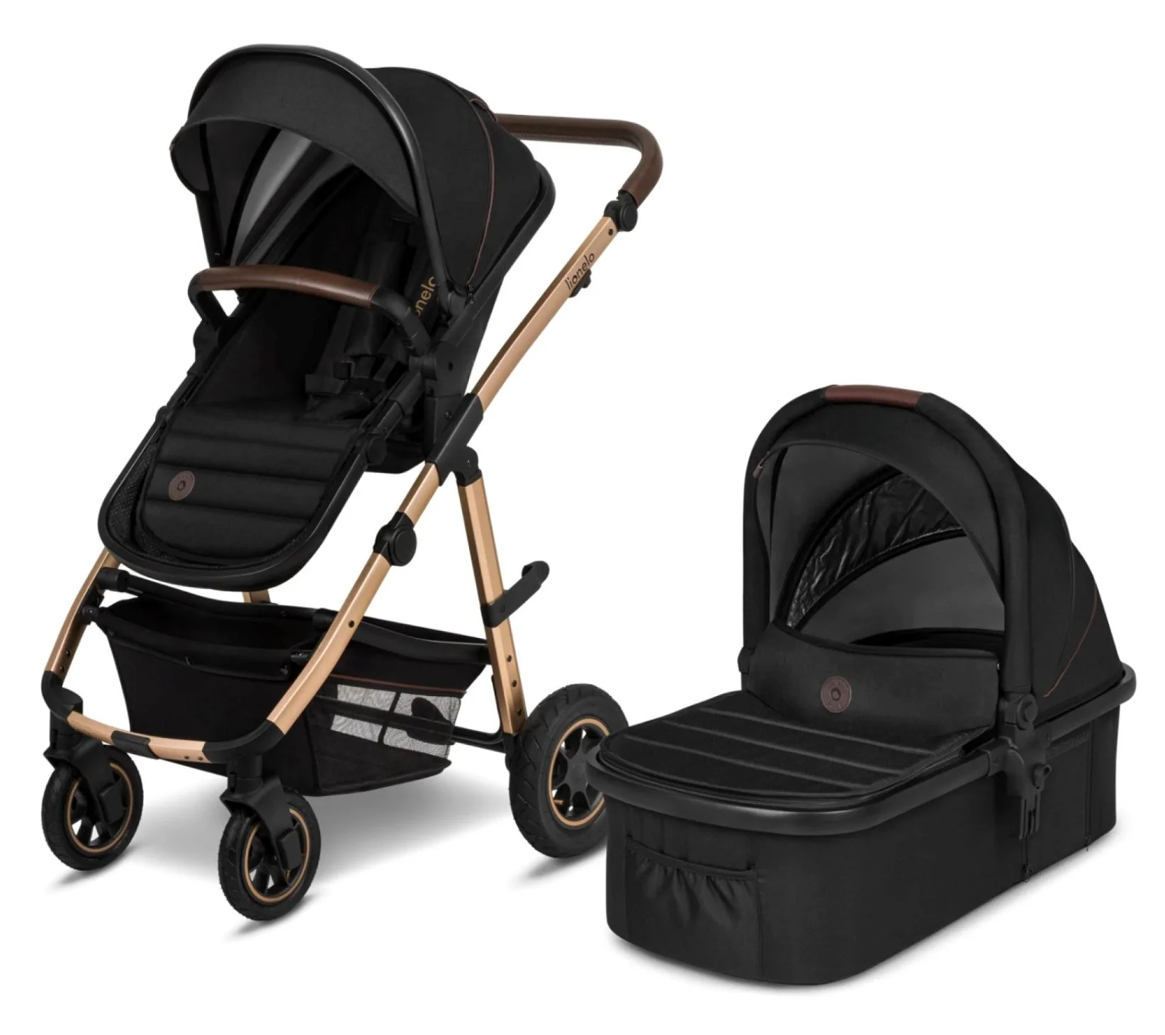 image for Carucior 2 in 1 Lionelo Amber Black Onyx foto