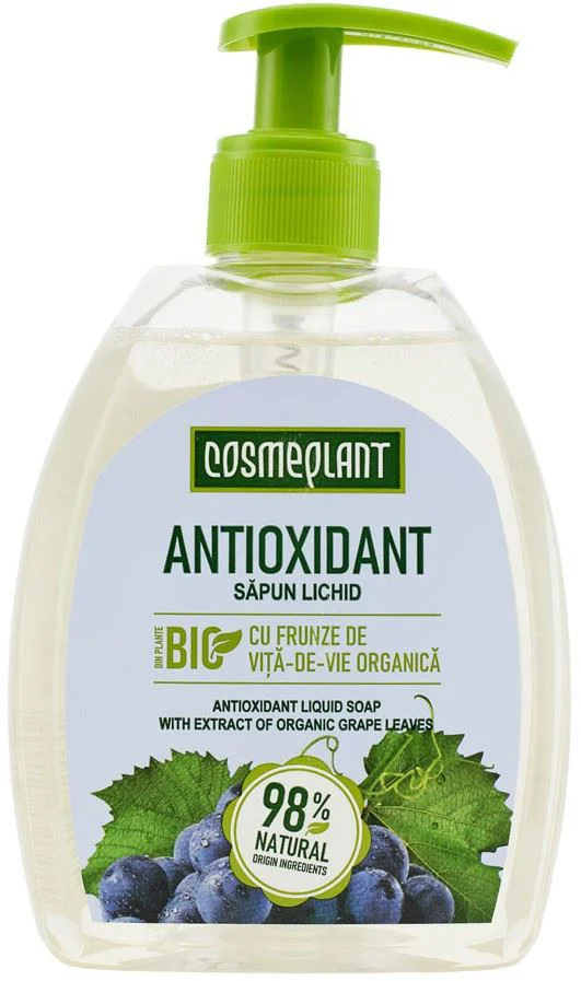 image for Sapun lichid antioxidant Cosmeplant Frunze de vita-de-vie, 400 ml foto