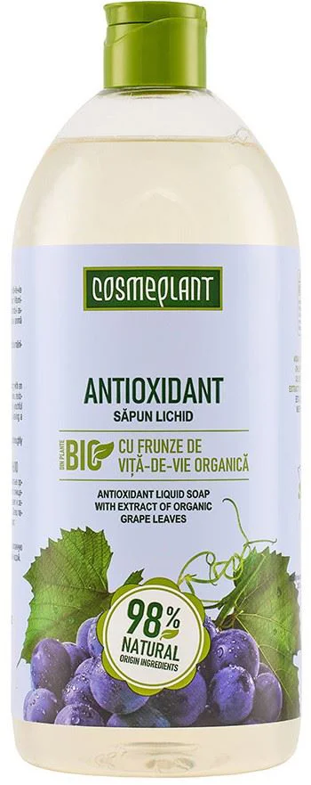 image for Sapun lichid antioxidant Cosmeplant Frunze de vita-de-vie, 1000 ml foto