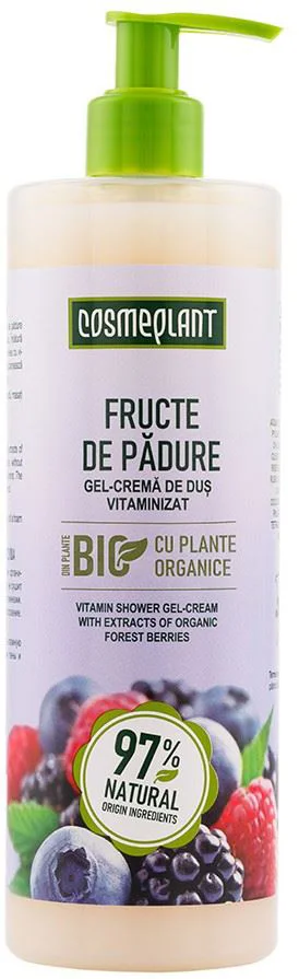 image for Gel-crema de dus Cosmeplant Vitaminizat Fructe de Padure, 500 ml foto