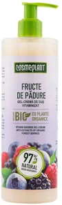 Gel-crema de dus Cosmeplant Vitaminizat Fructe de Padure, 500 ml foto