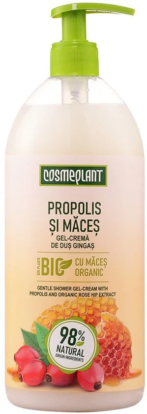 image for Gel-crema de dus Cosmeplant Propolis si Macies, 1000 ml foto