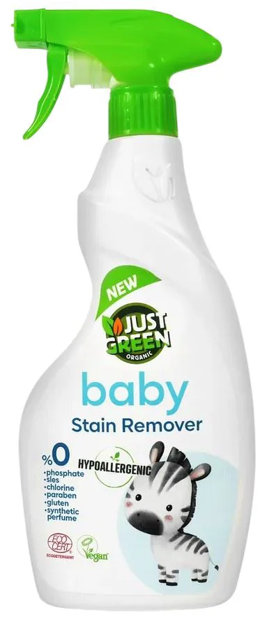 image for Spray pentru indepartarea petelor pentru hainele copiilor Just Green Organic Baby, 500 ml foto