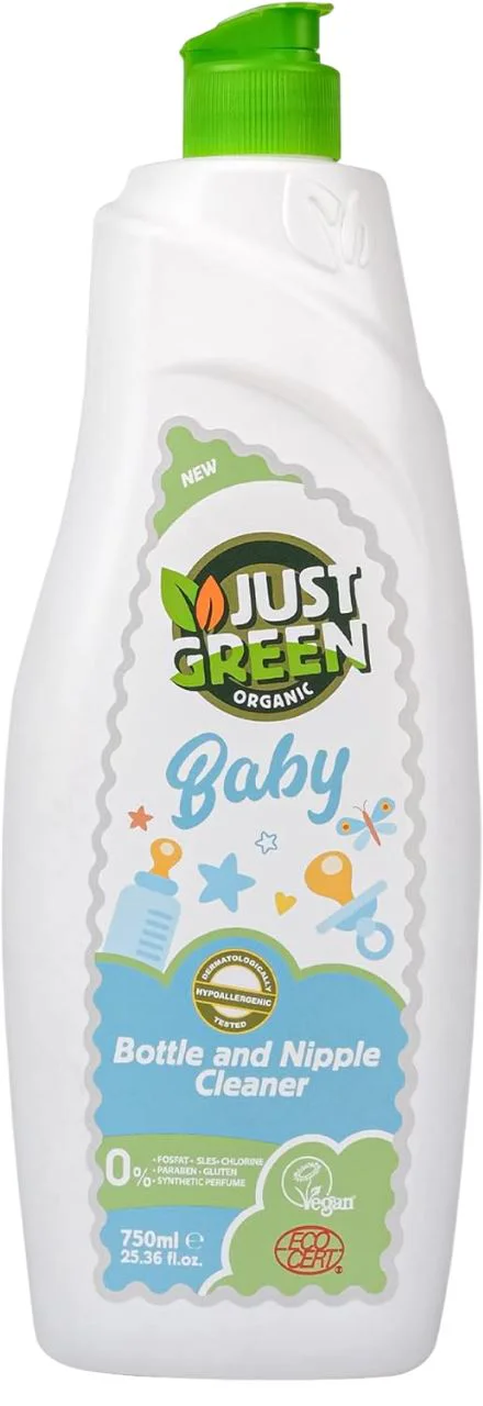 image for Detergent pentru biberoane si tetine Just Green Organic Baby, 750 ml foto