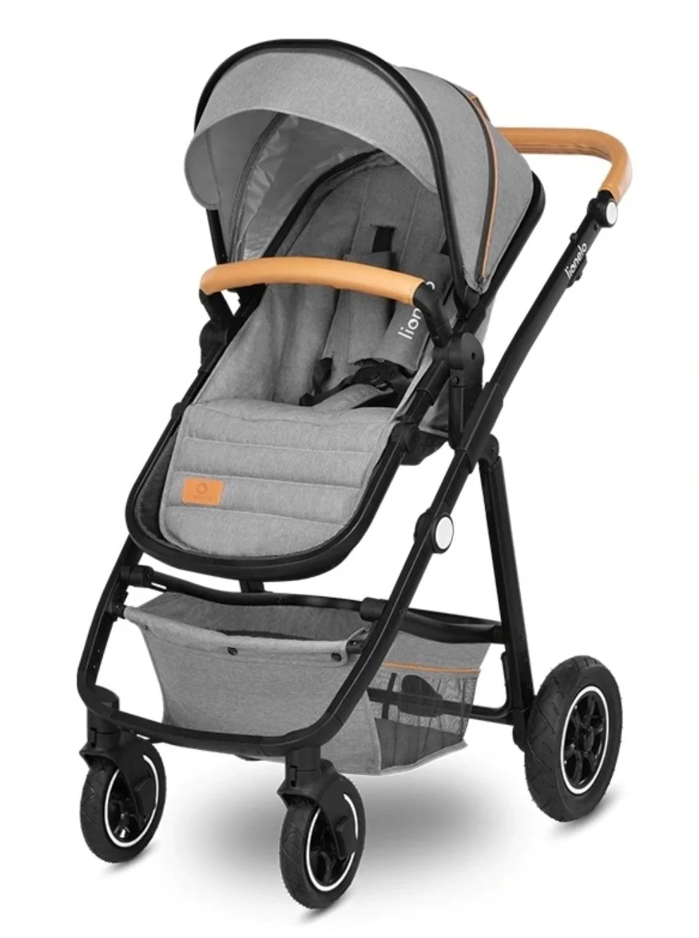 Carucior 2 in 1 Lionelo Amber Stone Gri foto
