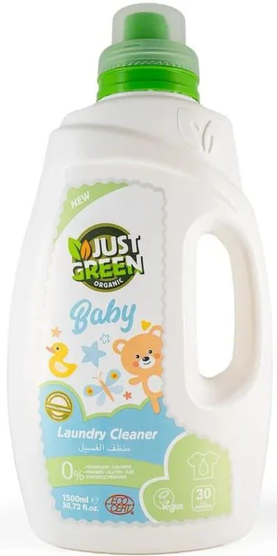 image for Detergent de rufe pentru copii Just Green Organic Baby, 1500 ml foto